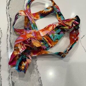 Colorful Tie-Dye Bikini Top